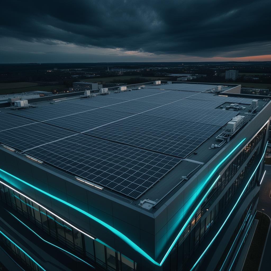 Commercial solar installation